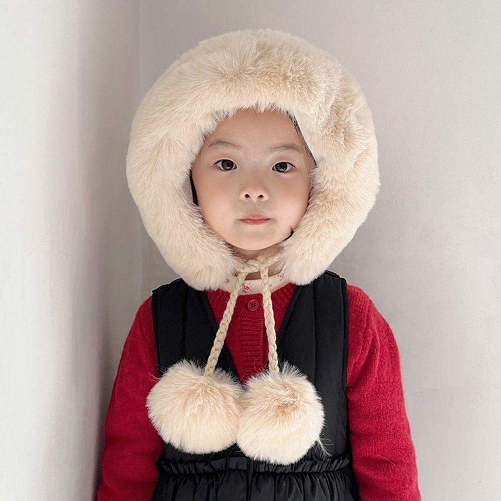 Windproof Skiing Cap Thicken Children Warm Cap Cute Ear Protection Hat Outdoors