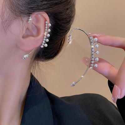 Korean Zircon Ear Bone Clip Earrings: Light Luxury & Exquisite Design