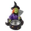 62KD Witch Skull Holder Resin Stand for Halloween Horror Themed Decoration