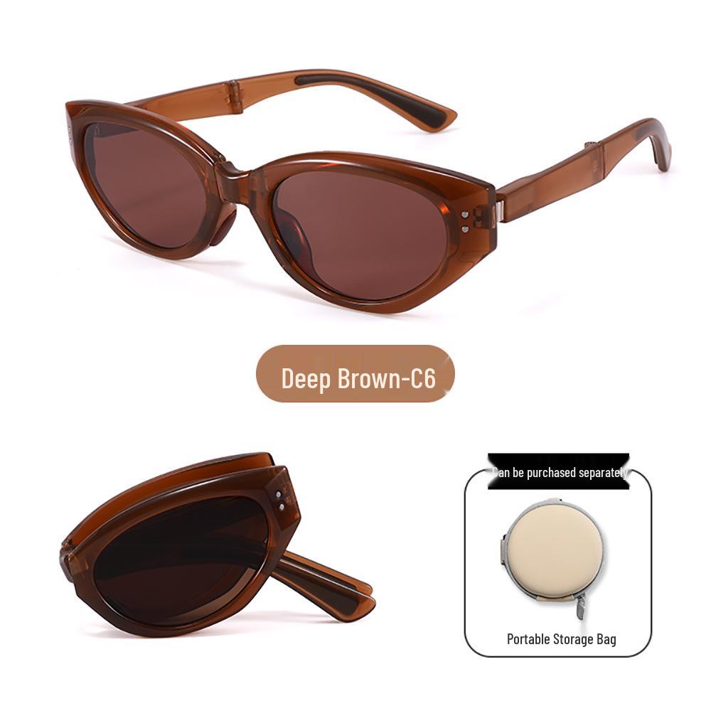 UV Protection Foldable Women's Sunglasses - Lightweight, Fashionable & Compact for Summer