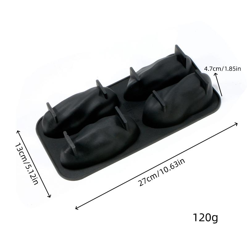 Reusable Non-Stick Silicone Baking Mold 4/12 Cavity Food Safe Mould for Pecan Nut Chocolate Candy Dessert Making