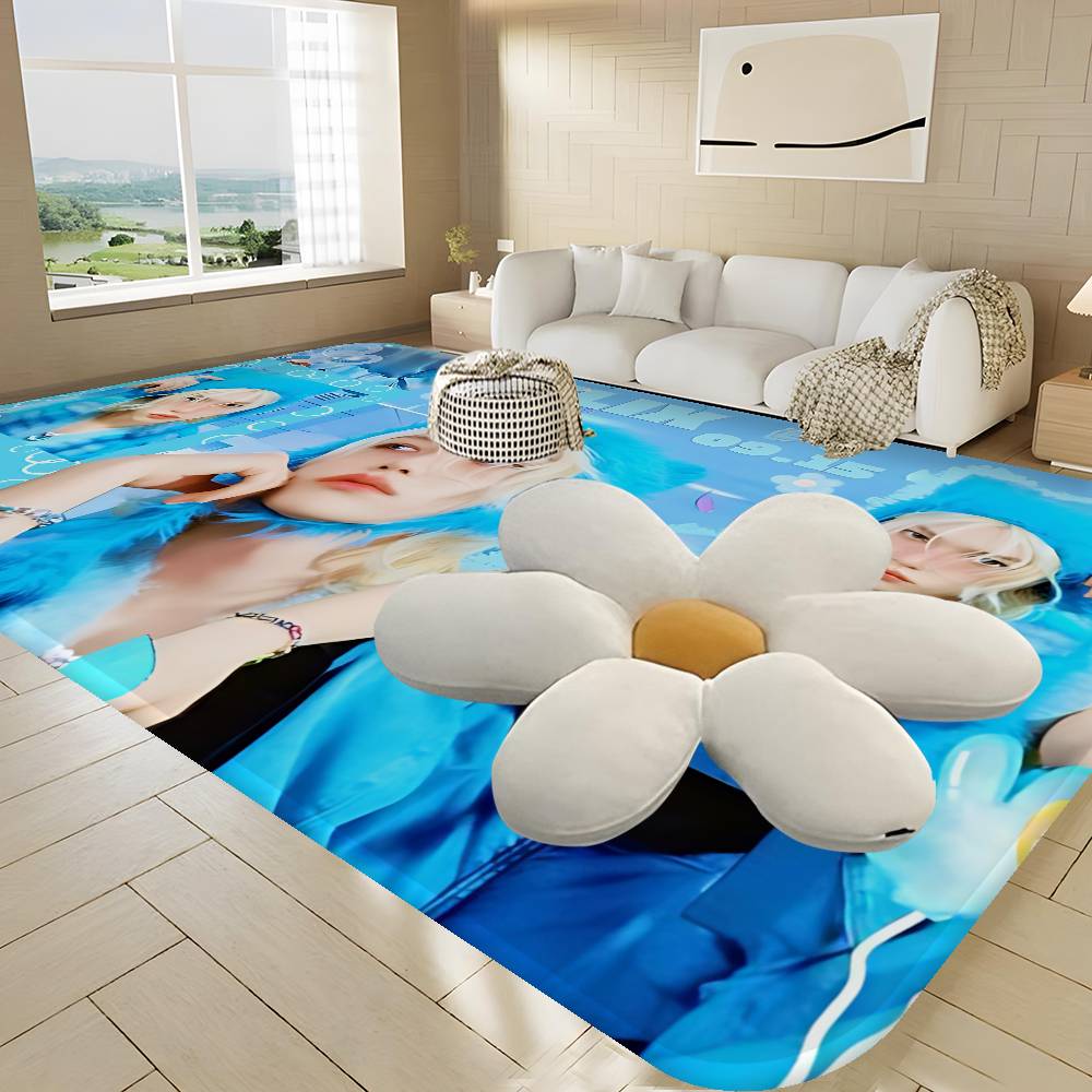 Kpop Singer F-Felix Hallway Carpet Washable Non-Slip Living Room Sofa Chairs Area Mat Kitchen Doormat Area Rug