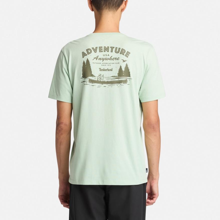 Timberland Fashion Comfortable Breathable Short Sleeve T-Shirt Men Tops Light-Green A6B7M-ENE