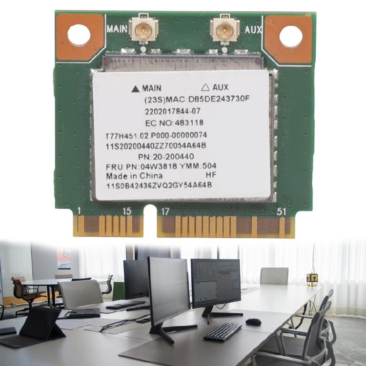 Low Power Consumption PCIE Networking Card For Business Professional Mini PCIe Half Height Wireless Networking Card