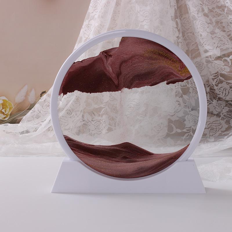 3D Quicksand Hourglass Art: Desktop Living Room Landscape Ornament Gift