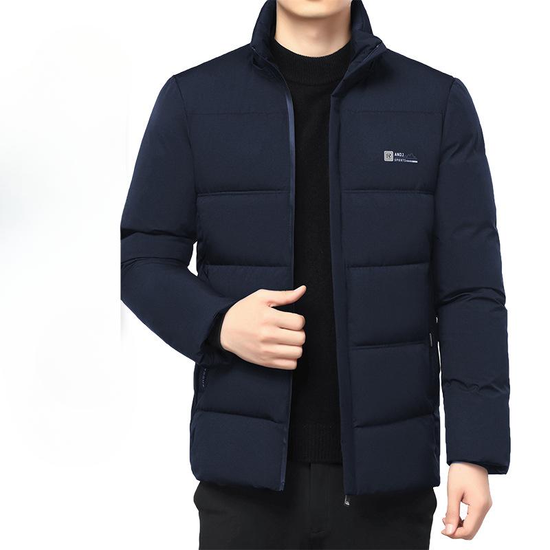 New Winter Graphite Quick-heating Thickened Warm Cotton Coat for Men and Middle-aged Dads To Wear Business Casual Jackets