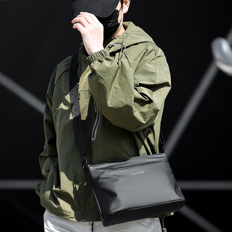Borsa a Spalla da Uomo Multi-Scomparto Grande Capacità Borsa a Tracolla