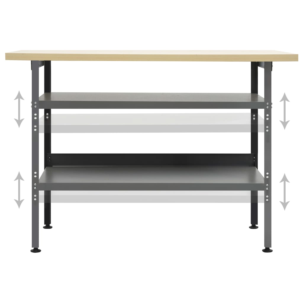 Workbench Gray 120*60*85 cm Steel