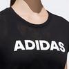 Adidas Alphabetic Print Round Neck Running Training Short Sleeve T-Shirt Women Tops Black EK4715