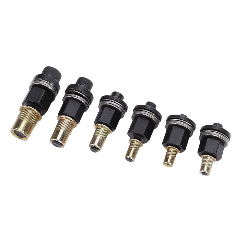 6Pcs Hand Rivet Nut Tool Mandrels Manual Rivnut Tool Mandrel Set Accessories 10# 24 3 8 16