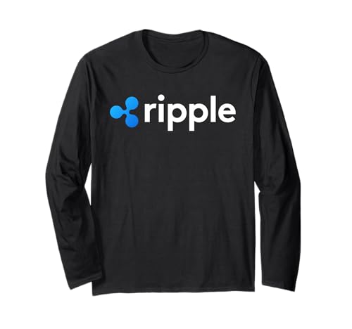 Ripple Logo Crypto XRP Coin Cryptocurrency Long Sleeve T-Shirt