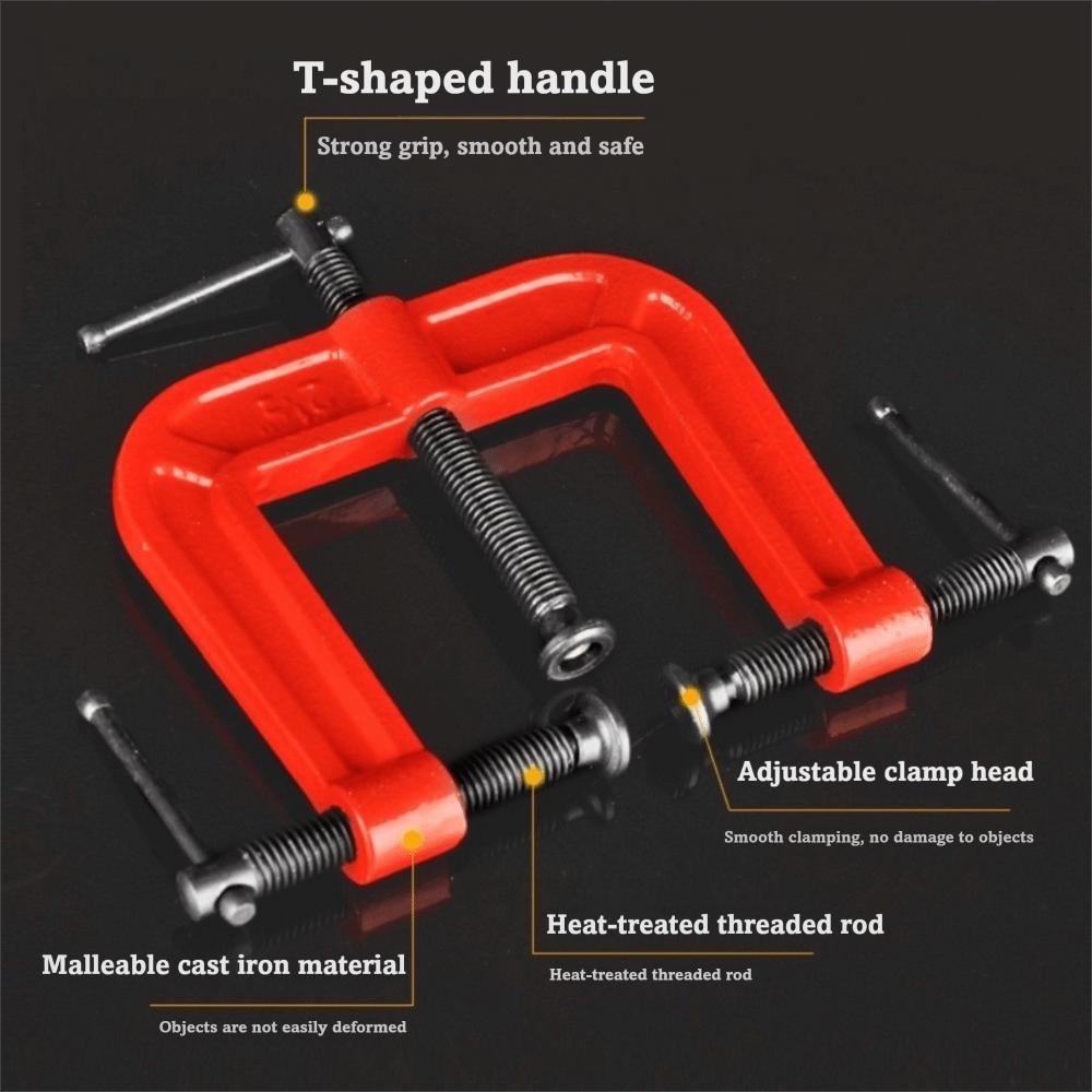 Flexible Adjustment Woodworking Clamp Three Way Design Heavy Duty Clamp  Home Repair