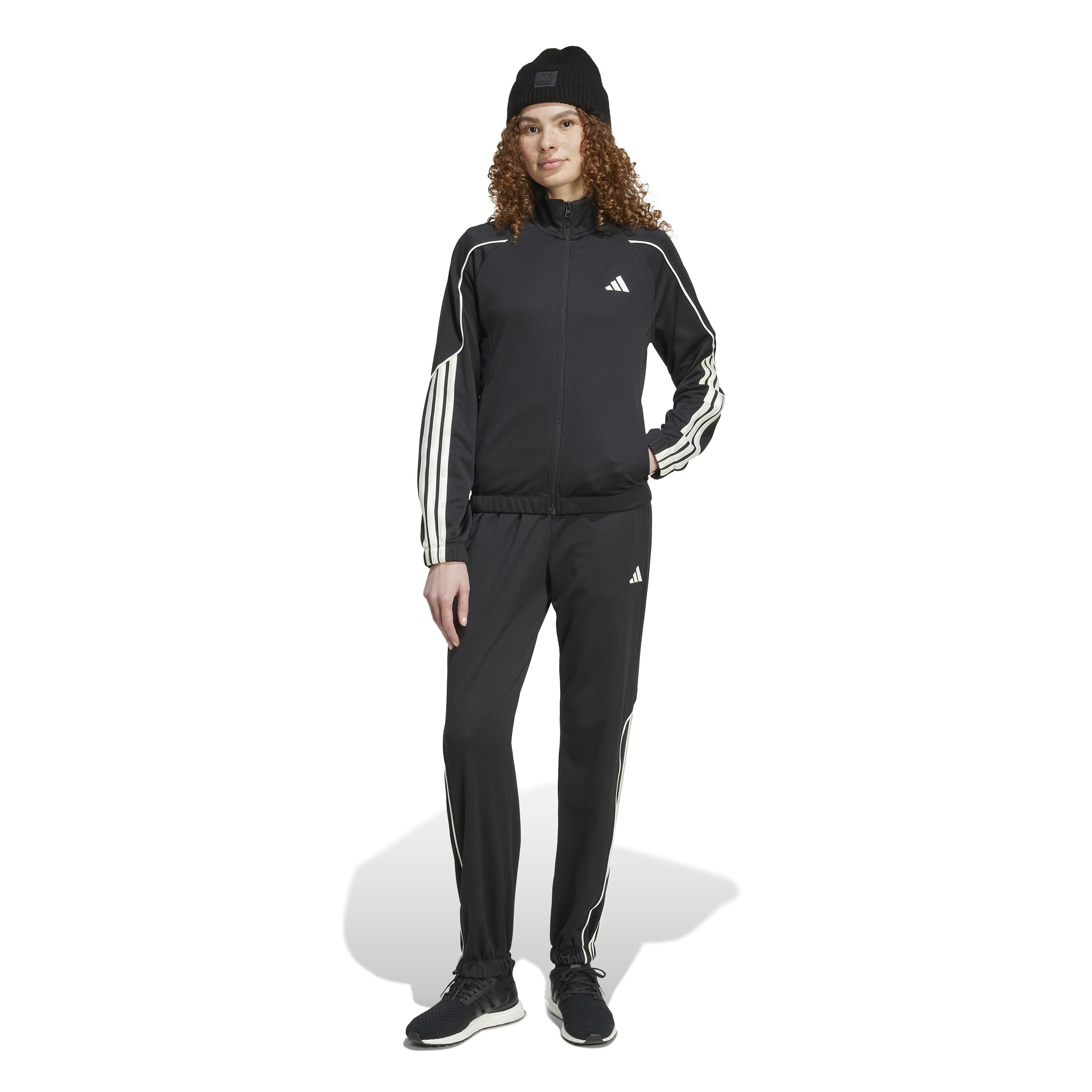 Adidas tracksuit set and for Stadium Black Size M (top bottom) women, style, KKR16, Top Black, Bottom (JX0471),