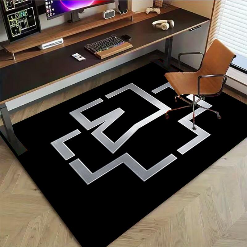 1pc Fire Metal Energy Carpet for Playroom Bedroom Living Room Sofa Home Decor,kids Game Area Rug Non-slip Floor Mat Y730163