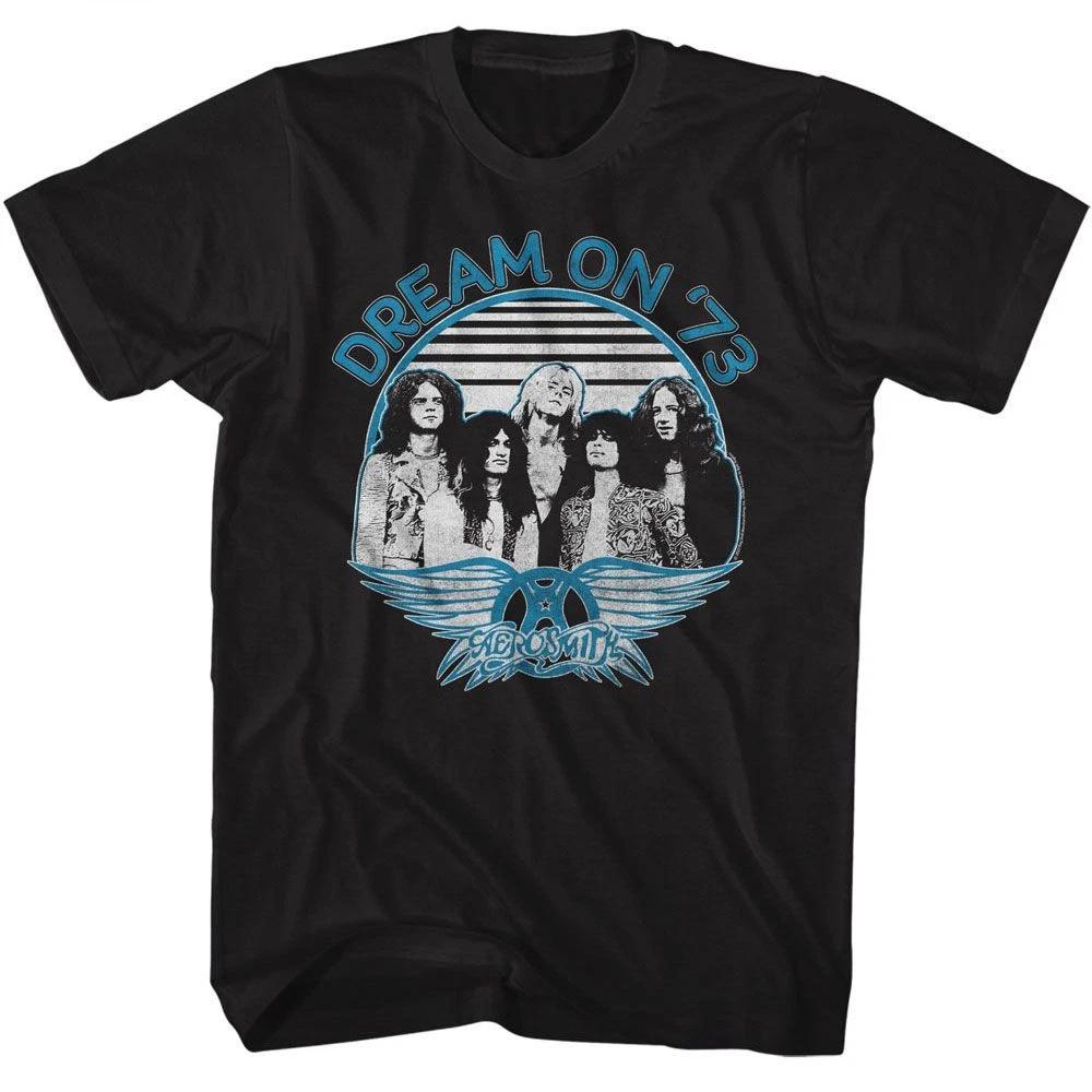 Aerosmith - Dream On Blue And White - American Classics - Solid Black  Shor 110