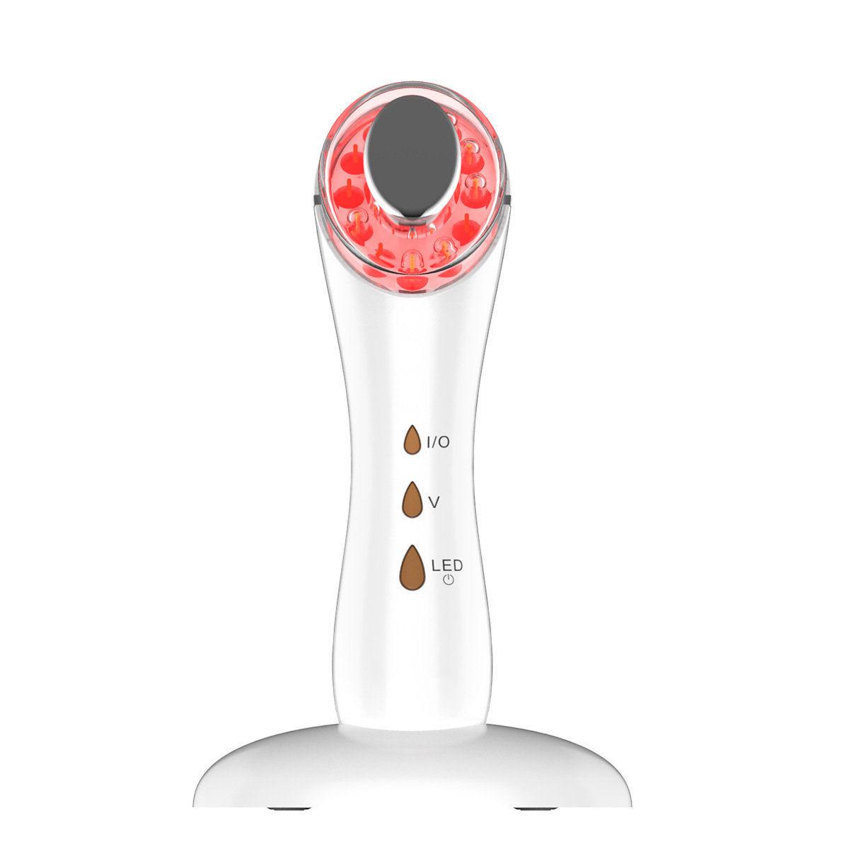 

Ultrasonic Iontophoresis & Vibrating Light Therapy Skin Rejuvenation Device білий