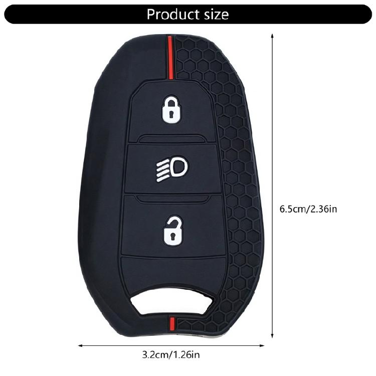 Key Cover Protective Shell Soft Fob Protector Cover Car Key Case for 208 308 408 Full Protection Key Fob Case