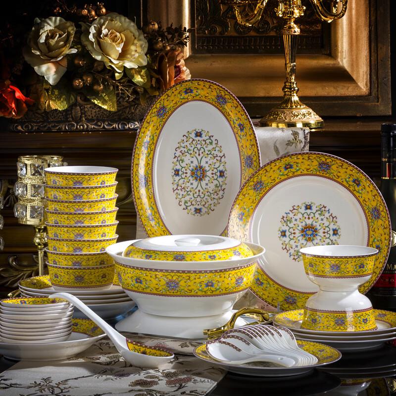 Ruhan 56-Piece European Style Ceramic Dinnerware Set