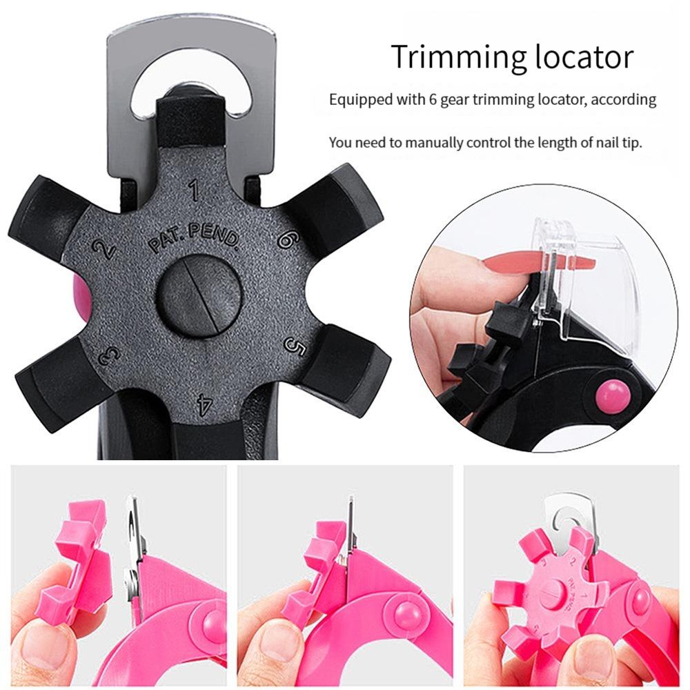 Akrylový nůž na nehty Nastavitelný zastřihovač z nerezové oceli pro projekt manikúry v kosmetickém salonu Nail Art