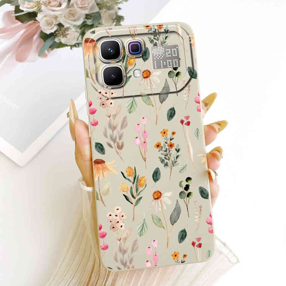 New For Infinix Note 60 Pro 5G X6878 Case Paint Cat Flowers Silicone Cover For Infinix Note 60 5G 6.78" X6879 Phone Cases Bumper