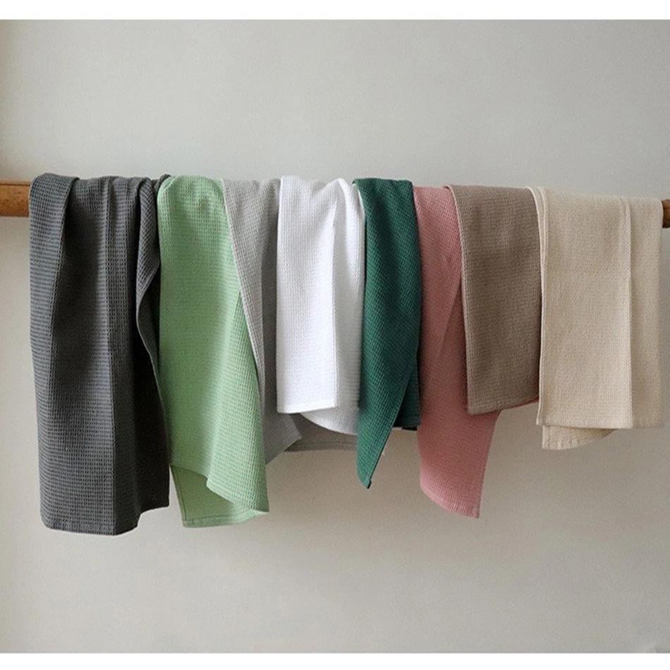 4PCS Cotton Waffle Weave Kitchen Towel Set,Tea Hand Dish Towel,Cloth Napkins,Ultra Soft Absorbent Dish Rags