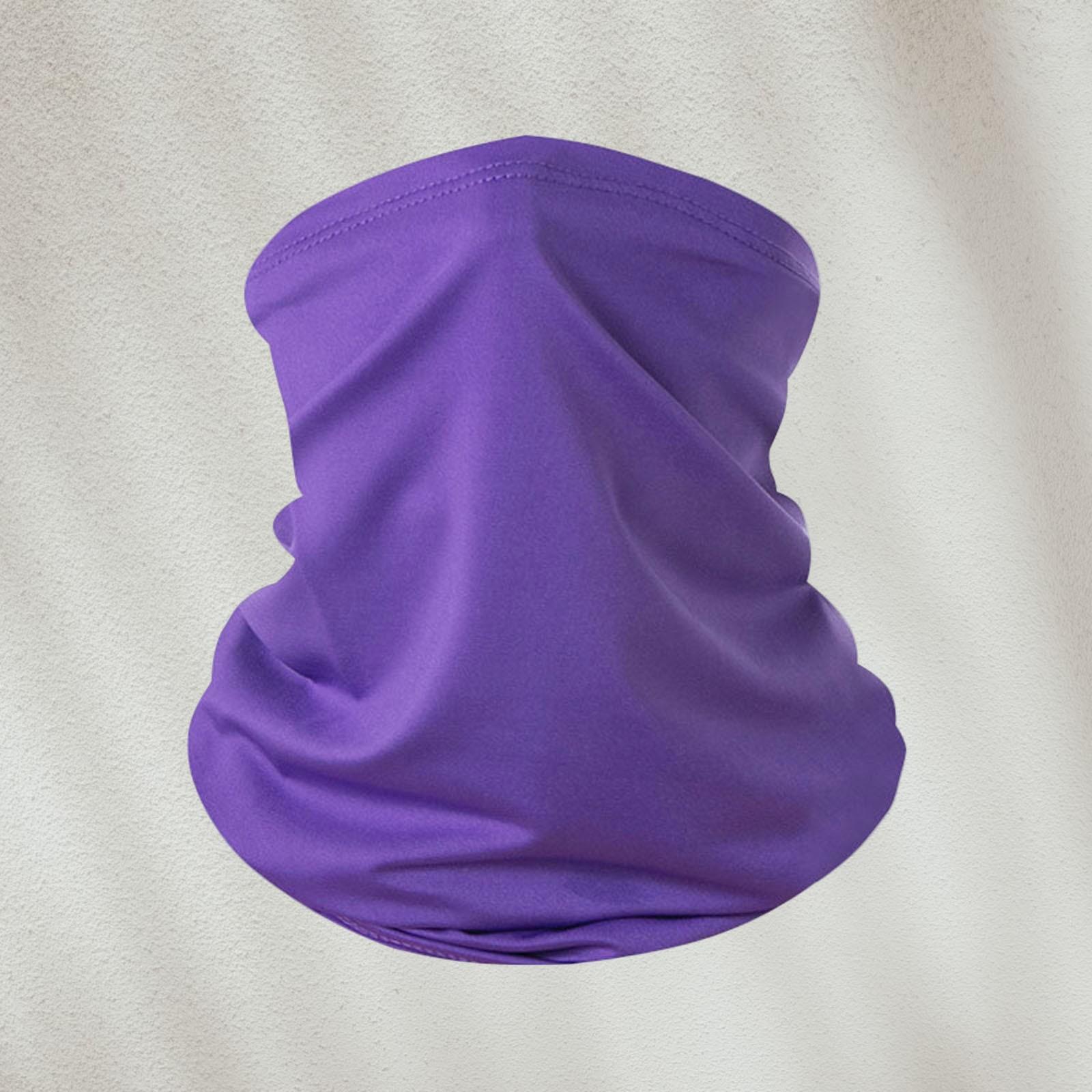 Summer Sunshade Cycling Mask Outdoor Fishing - Headscarf Sunscreen Neckband One Size темно-фиолетового