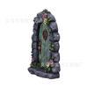 Creative courtyard garden resin statue ornament forest fairy tale elf door frame arrangement ornament handicraft