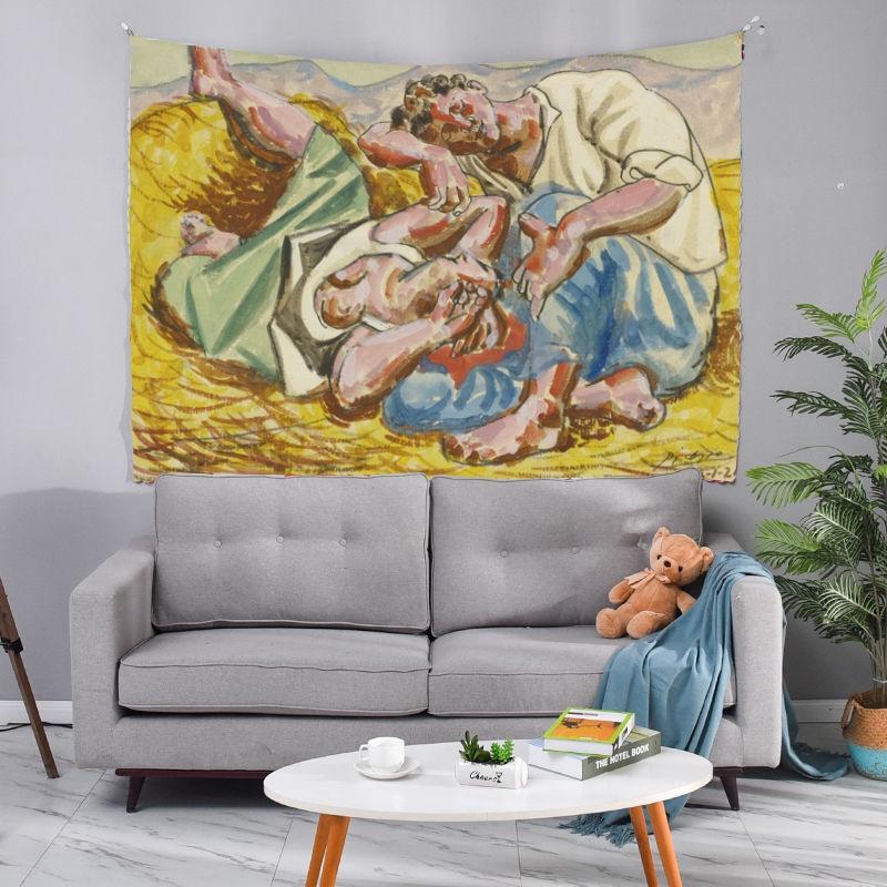 Wall Hanging Picasso Queen Abstract Art Classical Tapestry Bedroom Piano Room Background   Cloth