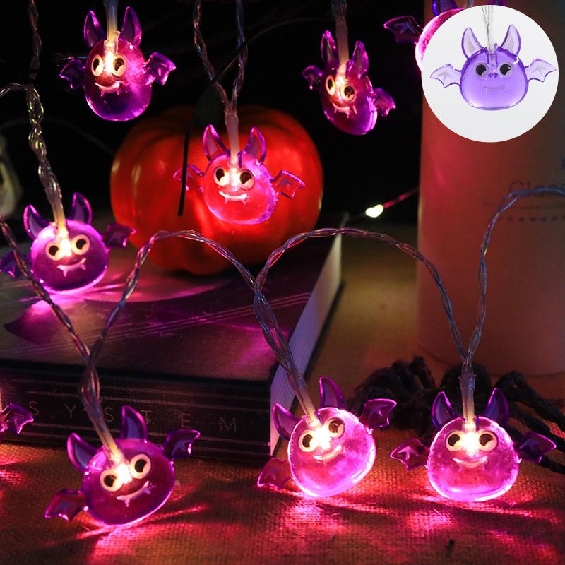 Halloween Pumpkin & Ghost String Lights for Outdoor Decoration and Party Atmosphere
