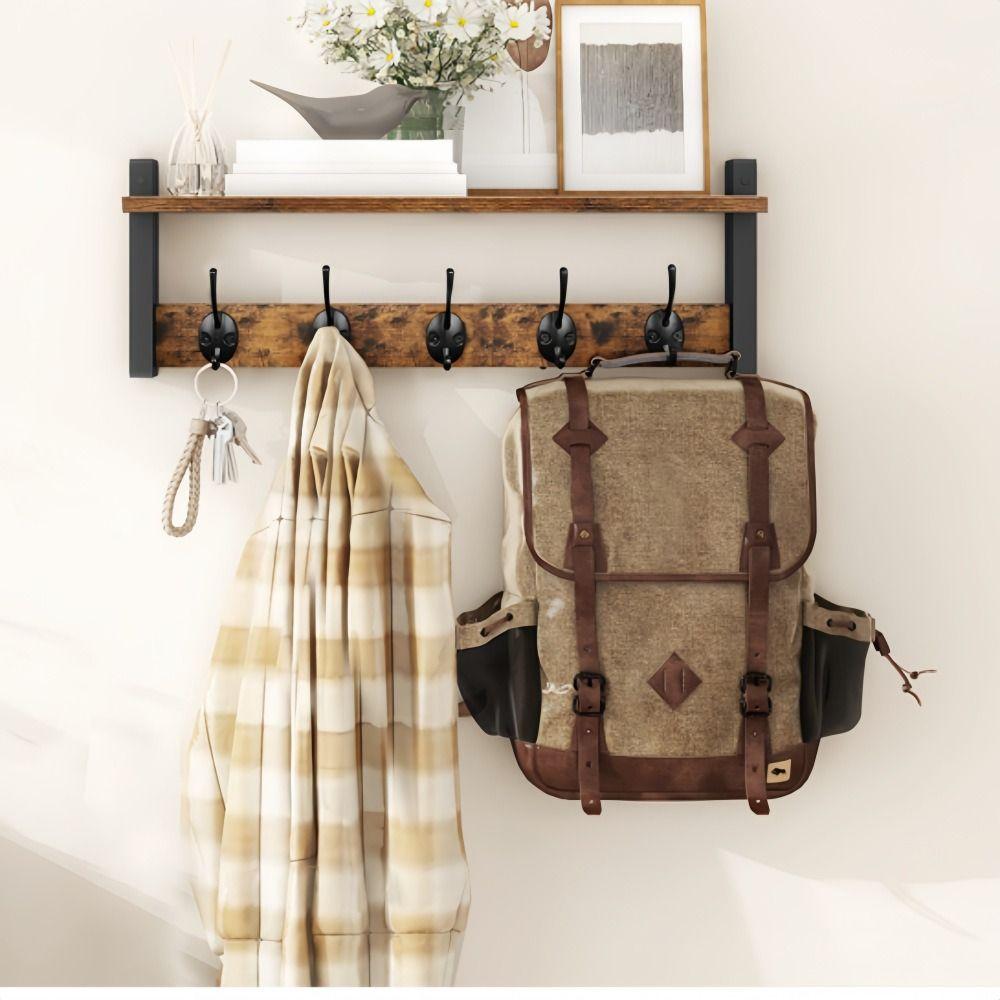 Space-Saving Solid Wood Decor Display Rack Solid Wood Entryway Key Holder Living Room