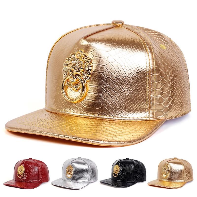 Yiran Dayang Hat Women's Big Size Crocodile Leatherpattern Baseball Cap Unisex Adjustable Trend Hip Hop Style Cross Skull Flat Brim Duck Tongue Hat Cm