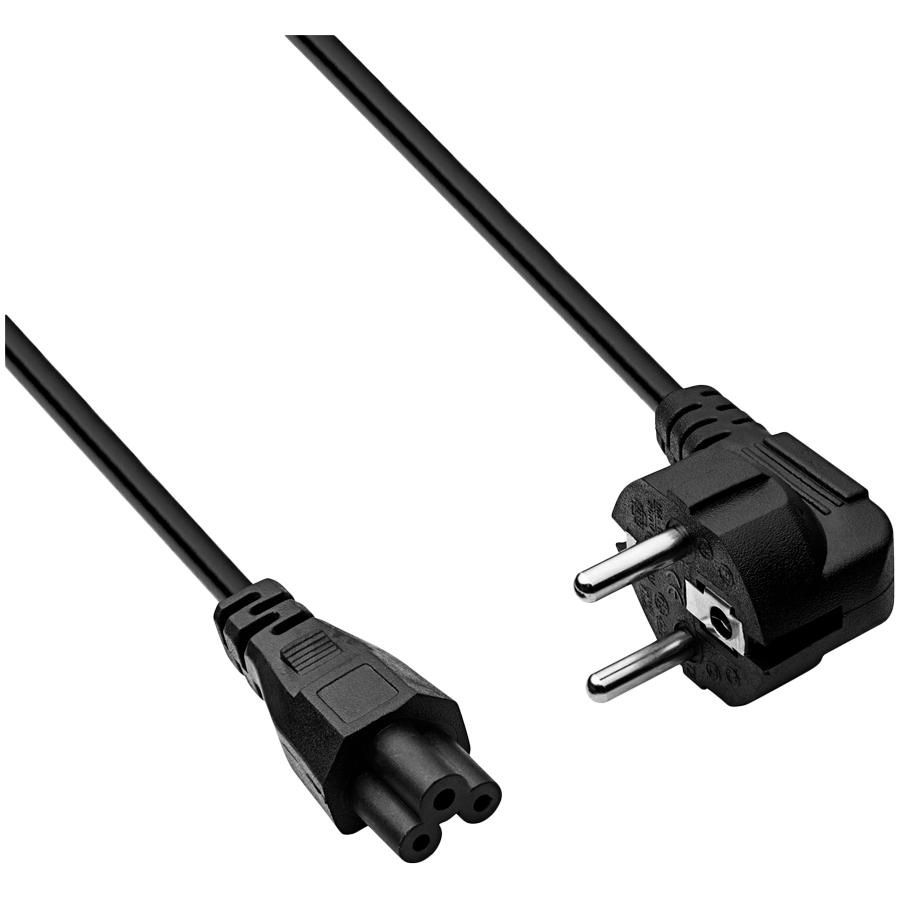 AKYGA Notebook power cable AK-NB-01A cloverleaf CCA CEE 7/7 / IEC C5 1.5 m
