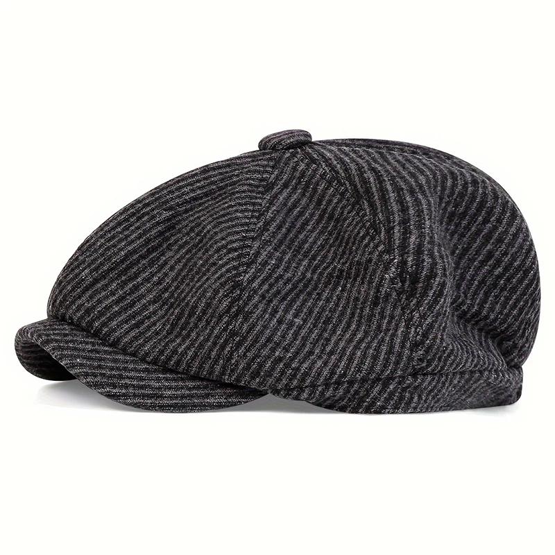 Unisex Retro Newsboy Caps Men British Painters Hats Spring and Autumn Berets Stripe Style Flat Cap Hip Hop Berets