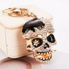 Halloween Skull Keychain, Sparkling Diamond Studded, Skull Head, Ghost Head, Bag Pendant