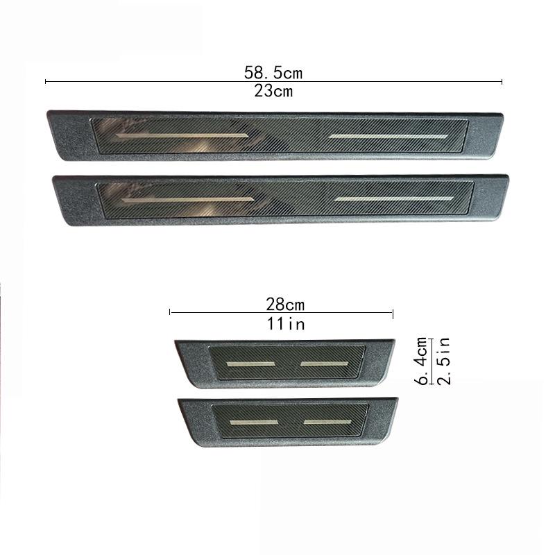 Universal Protective Door Sill Scuff Plate Sticker for Honda CRV, Civic, Inspire, Odyssey