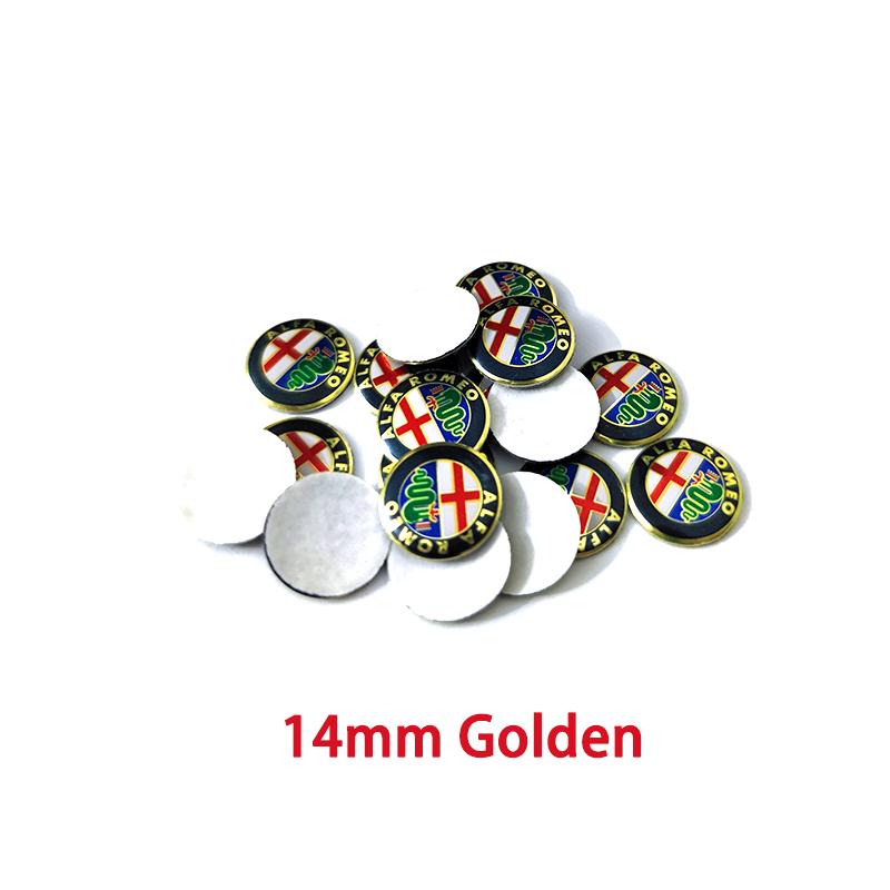 

For Alfa Romeo 50 Pcs 14mm Car Remote Shell Button Fob Key Logo Sticker Badge Emblem Decal Symbol Labeling For Alfa Romeo 147 15 50pcs-AlfA-Aluminum