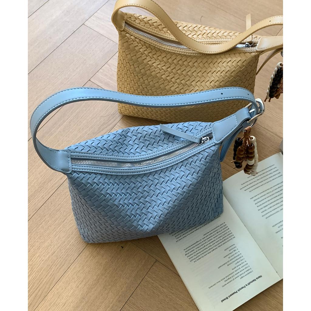 Underarm Bag - Women's Knitted Bag - Simple Bucket Bag - Shoulder Bag for Daily Commuting