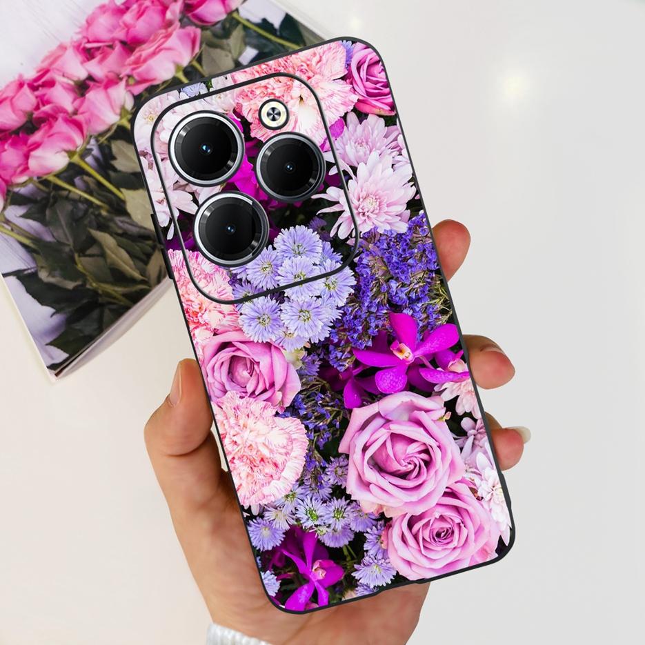 For Infinix Hot 40 Pro Case X6837 Cute Fashion Cover Soft Silicone Phone Case For Infinix Hot 40i Hot40 Pro Hot40i Fundas Bumper