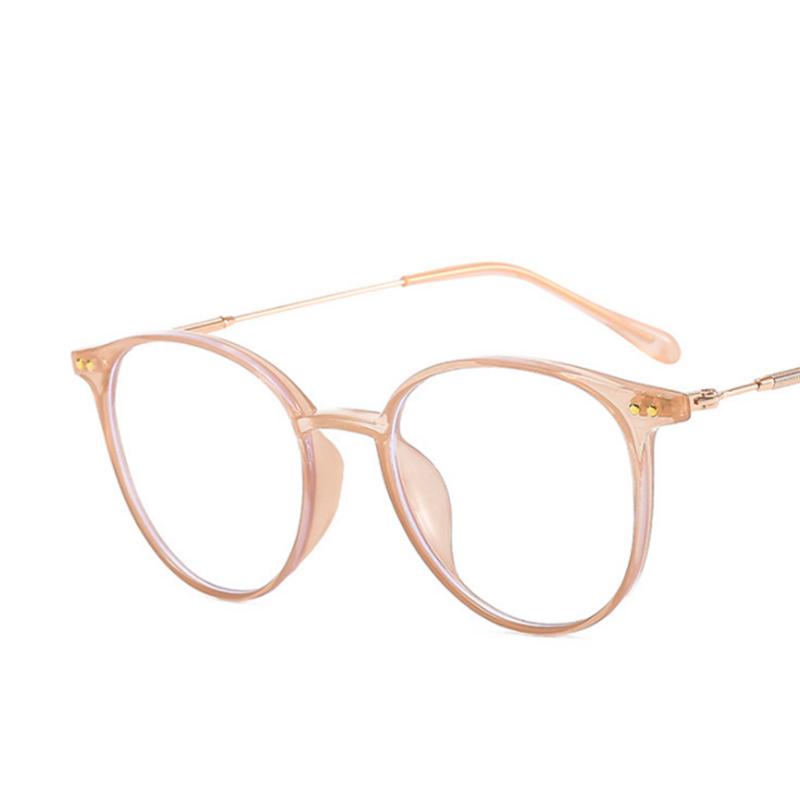 

Rice Nails Metal Frame Clear Lens Glasses Myopia Nerd Spectacles Degree -0.5 -1.0 -2.0 To -6.0 Round Hyperopia +0.5 To +6.0 No degree 0