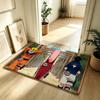 Anime N-Naruto Cool Carpet Bathroom Anti-slip Mat Door Mat Home Decoration Mat Entrance Door Mat Scratch-resistant Door Mat