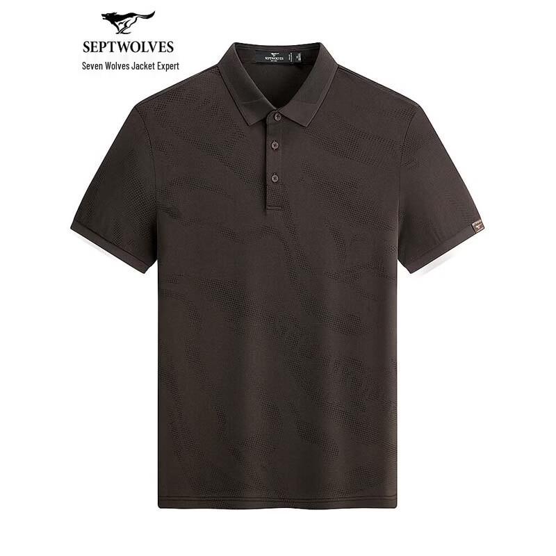 SEPTWOLVES Men s Casual Breathable Printed Short Sleeve Polo Shirt XL