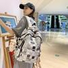 Student Schoolbag Women's Schoolbag Korean Version Cute Cartoon Fashion Printed Backpack High Value Large Capacity Weight Reduction Backpack
