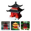 Chinese Pagoda Statue Ancient Building Model Japanese Pavilion Decoration Miniature Rockery Aquarium Bonsai Ornament
