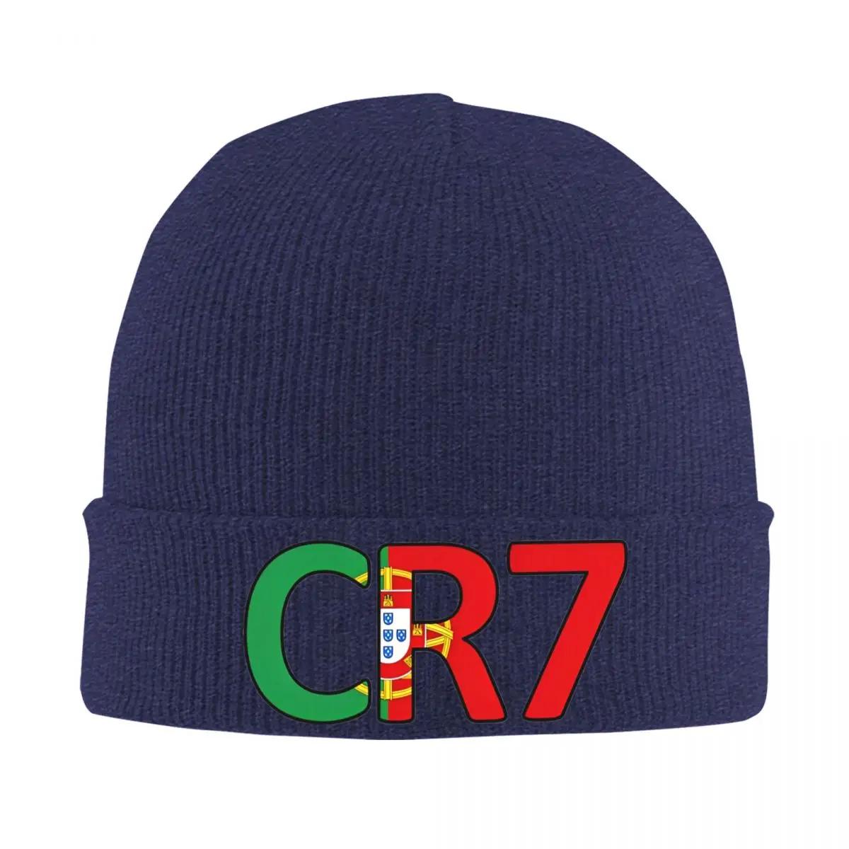 

CR7 Logo Knitted Hat Beanie Winter Hats Warm New Caps Men Women Gift One Size
