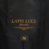 LAPIS LUCE PER BEAMS Cashmere Blend Stainless Collar Coat 36 Black Women Used