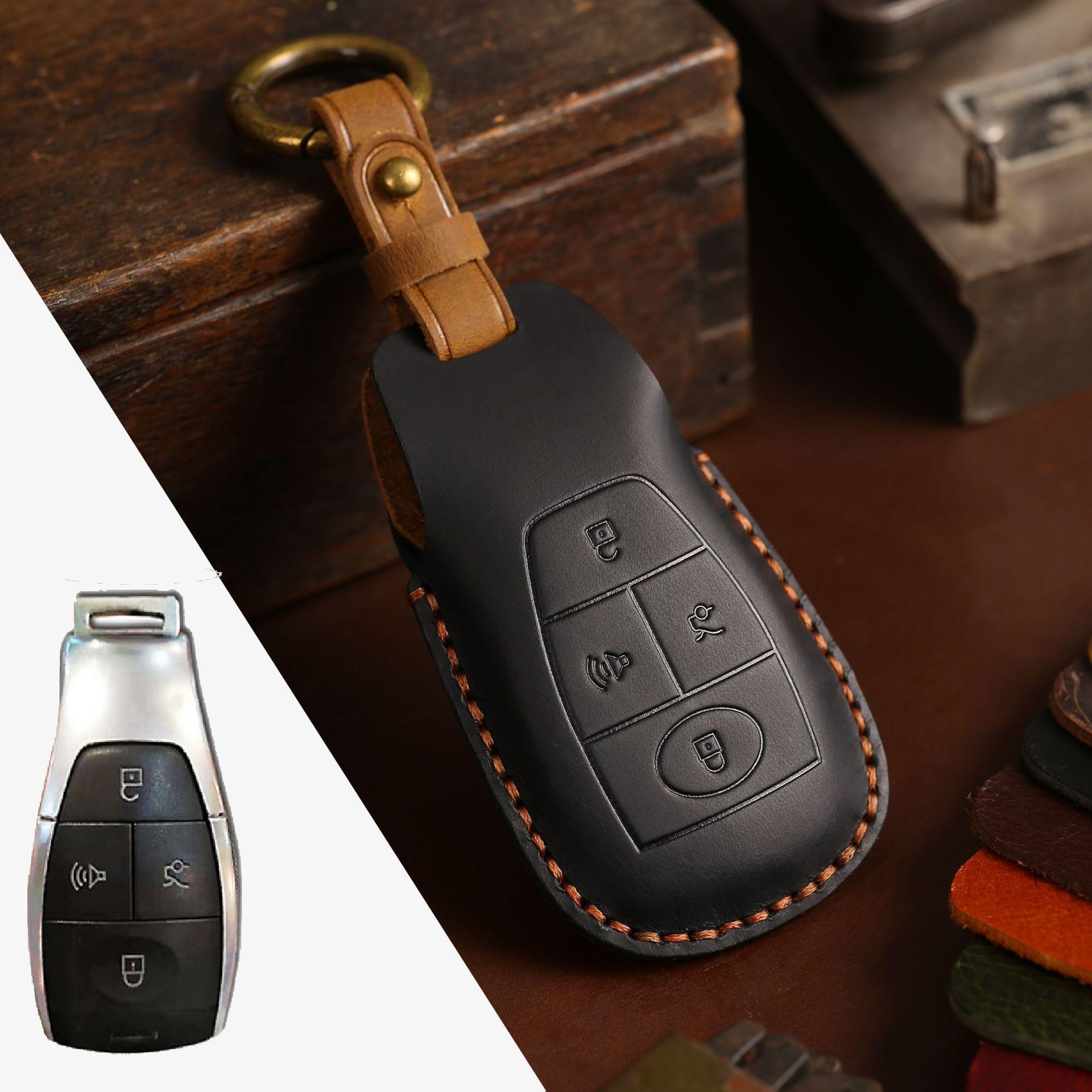 

The key bag is suitable for BAIC key bag 2020 Beijing Automobile BJ40 genuine leather key bag cover.