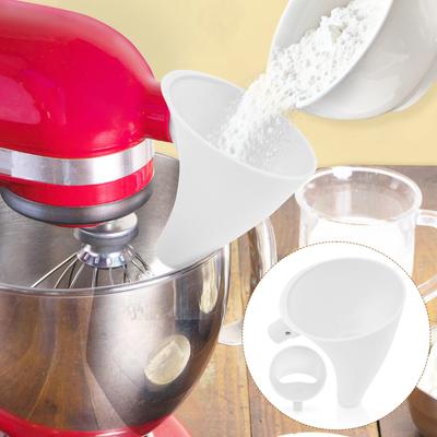 2 Stück Mehltrichter Mixer Mehltrichter Aufsatz für Küchenmaschine Eier und Mehl Gezieltes Einfüllen Passend für 4,5–5 Quart Kippkopf Küchenmaschine