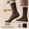 Wool Socks - Men's Winter and Autumn Warm Long Socks with Added Padding and Thick Knitted Loops for Mid-calf Length.