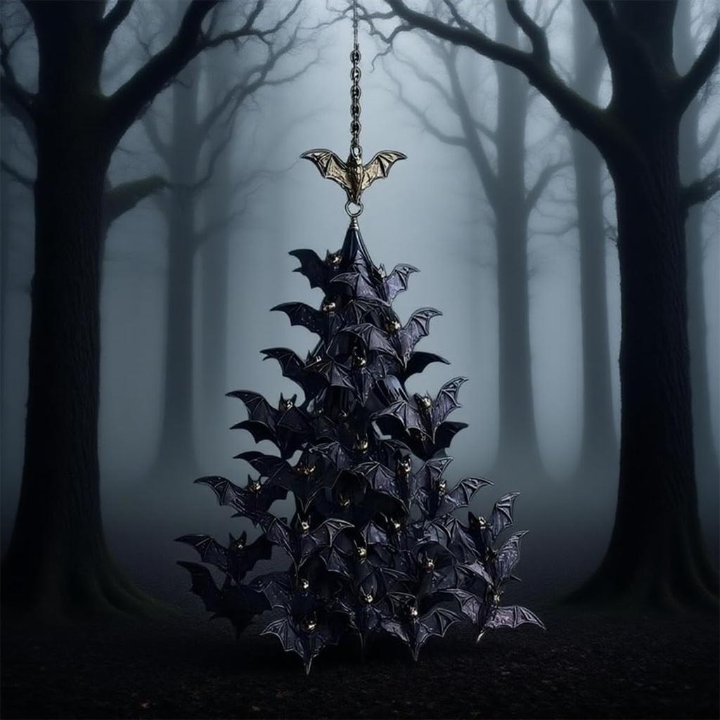 2D Plane Dark Wind Group Tree Decoration Pendant, Exquisite Suitable For Holiday Scene Decoration