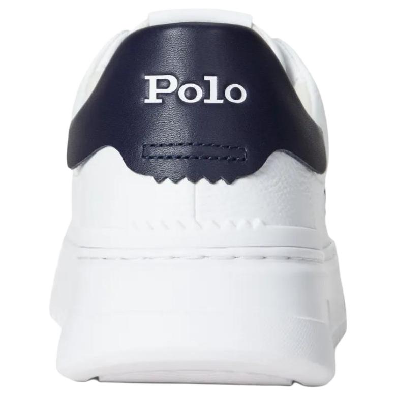 Polo Ralph Lauren Rlite Court Floral Leather Low-Top Sneakers Men Sneakers White Blue 809974097001